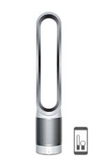 Dyson purifier fan in white silver colourway